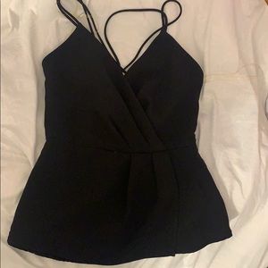 Black tank top